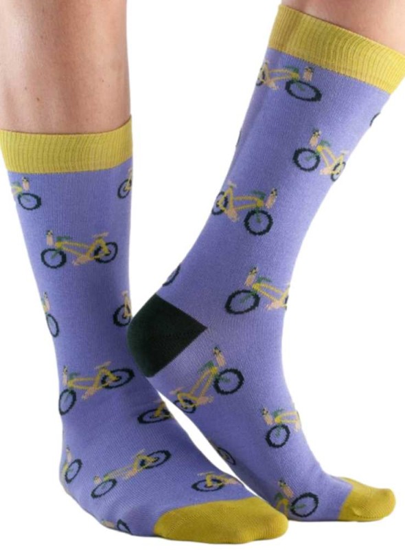Bambu strumpor dam och herr med ekologisk bomull, cyklar från Doris & Dude
