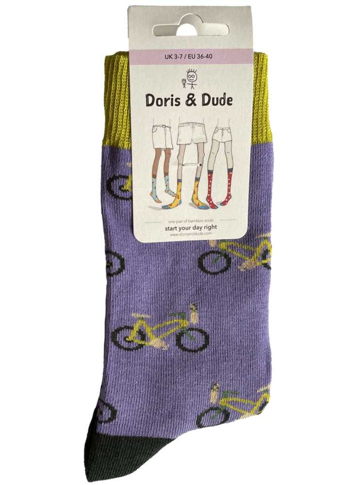 Bambu strumpor dam och herr med ekologisk bomull, cyklar från Doris & Dude