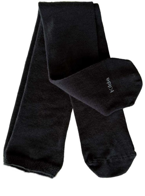 Svarta knästrumpor av bambu från Kilde, för vuxna