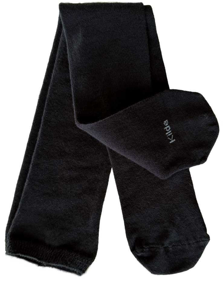 Svarta knästrumpor av bambu från Kilde, för vuxna