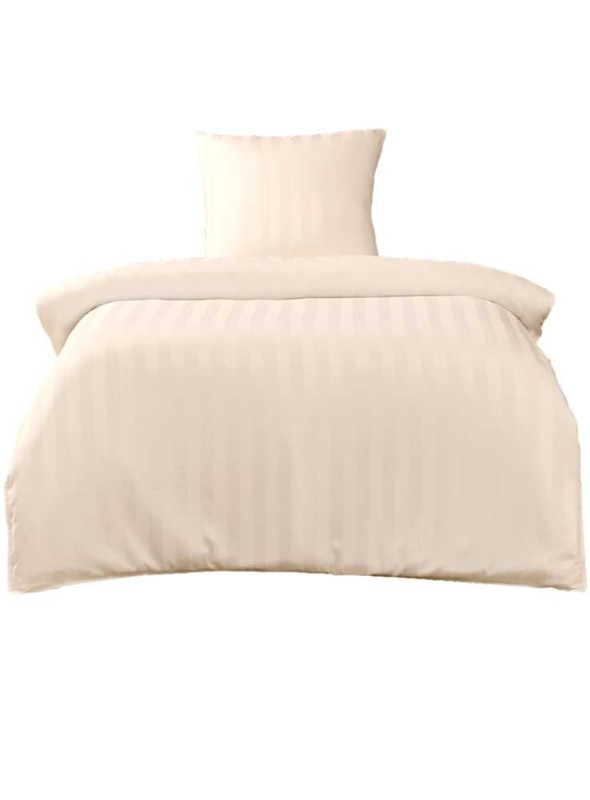 Bäddset i bambu, påslakan och örngot av bambu, beige