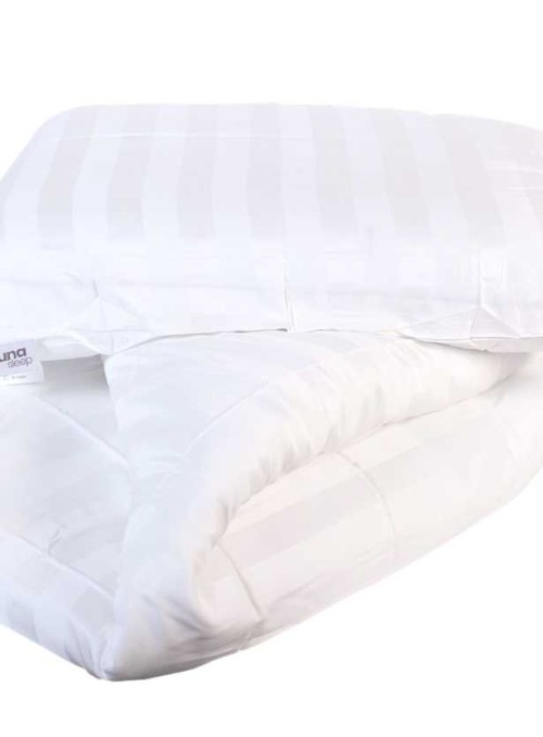 Bäddset i bambu, påslakan och örngot av bambu, vit