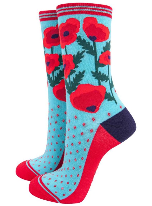 Bambustrumpor Poppy, dam, från Sock Talk