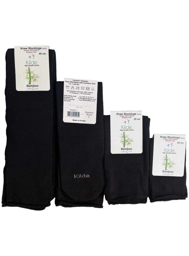 Knästrumpor av bambu, tjocka, från Kilde