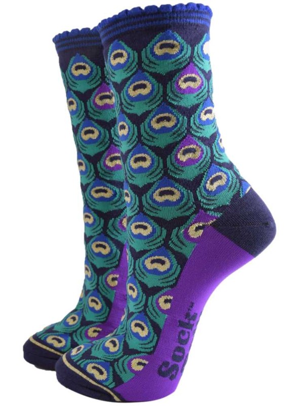 Bambustrumpor Peacock, dam, från Sock Talk