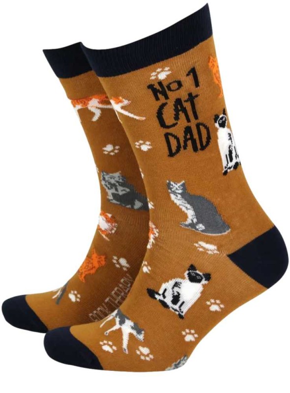 Bambustrumpor herr No. 1 Cat Dad