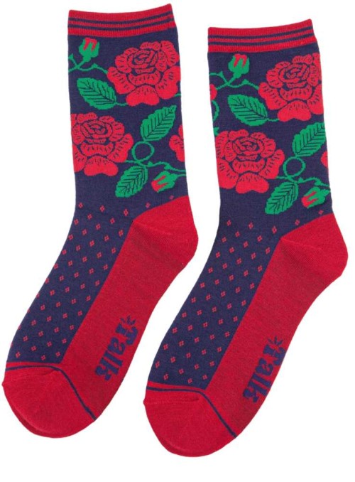 Bambustrumpor Rose, dam, från Sock Talk