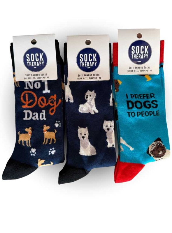 3-pack bambustrumpor för hundmannen
