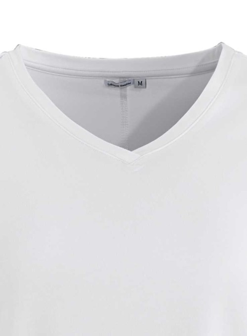 Bambutopp, enfärgad vit kortärmad