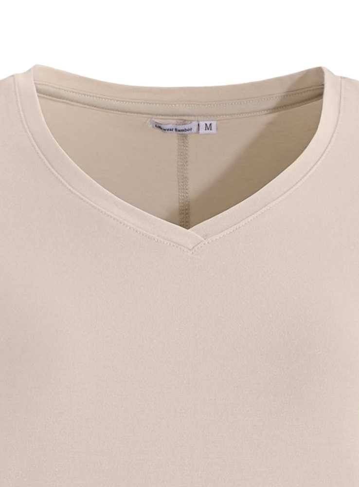 Bambutopp, enfärgad kortärmad