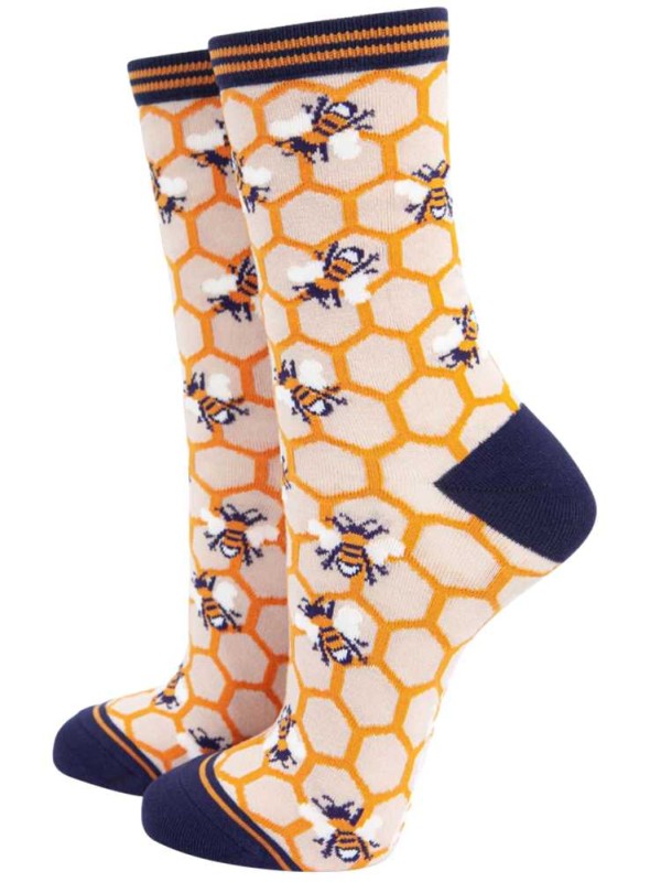 Bambustrumpor honungsbi, dam, från Sock Talk
