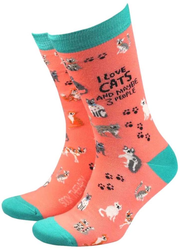 Bambustrumpor herr I Love Cats