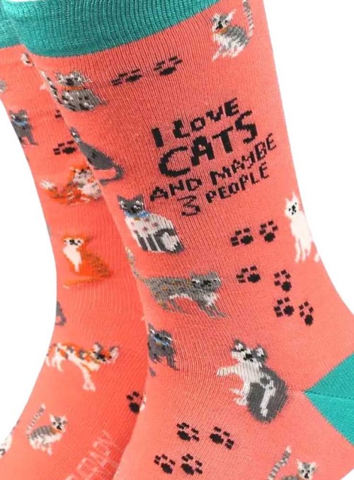 Bambustrumpor herr I Love Cats