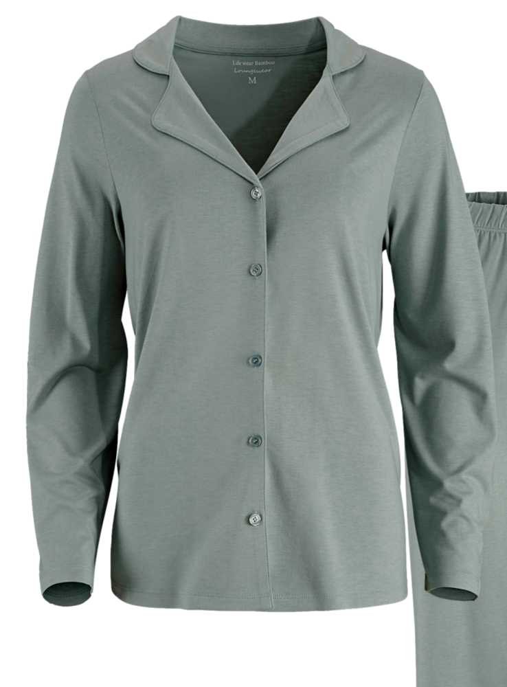 Pyjamaset i bambu, nattlinne och byxor