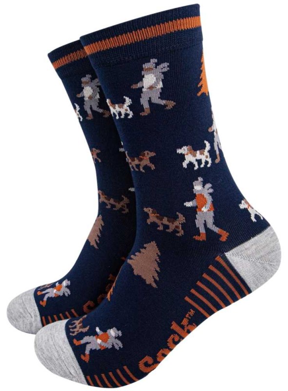 Bambustrumpor gå med hunden, herr, från Sock Talk