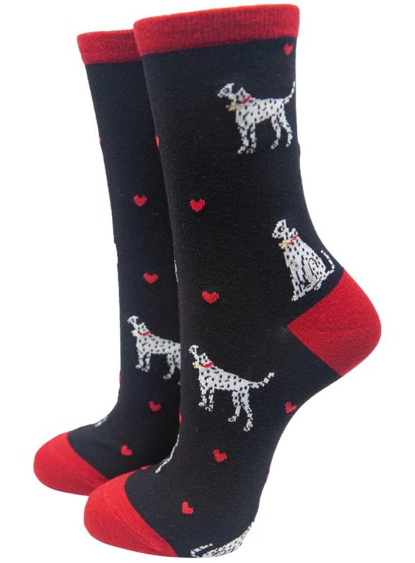 Bambustrumpor Dalmatiner, dam, från Sock Talk