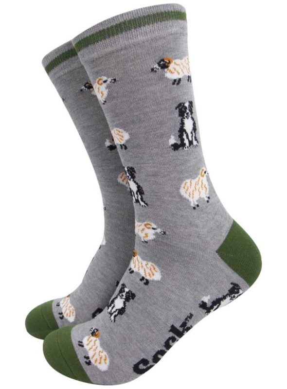 Bambustrumpor Border Collie, herr, från Sock Talk