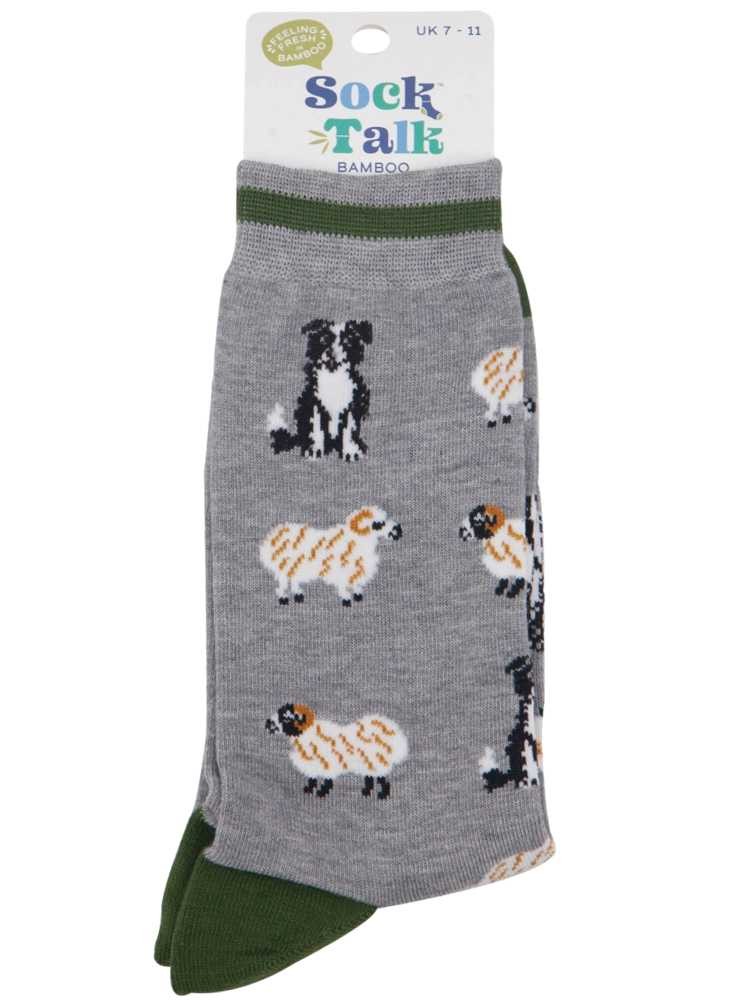 Bambustrumpor Border Collie, herr, från Sock Talk