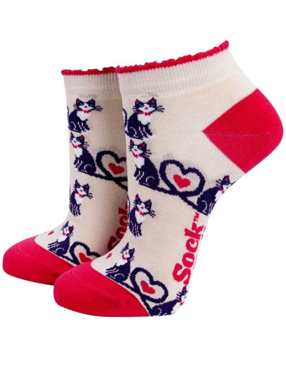 Strumpa av bambu med kort skaft, katter dam, från Sock Talk