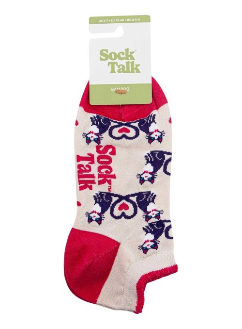 Strumpa av bambu med kort skaft, katter dam, från Sock Talk