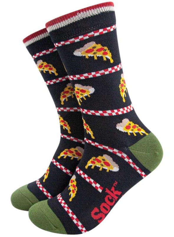 Bambustrumpor Pizza, herr, från Sock Talk