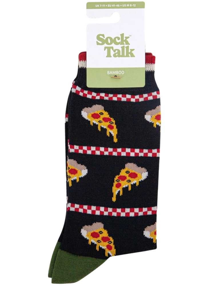 Bambustrumpor Pizza, herr, från Sock Talk