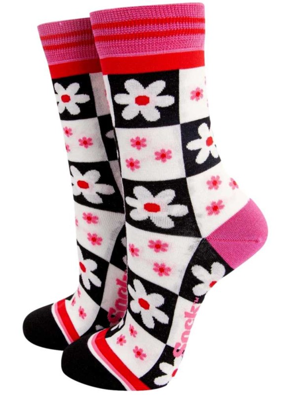 Bambusockor blommor, dam, från Sock Talk