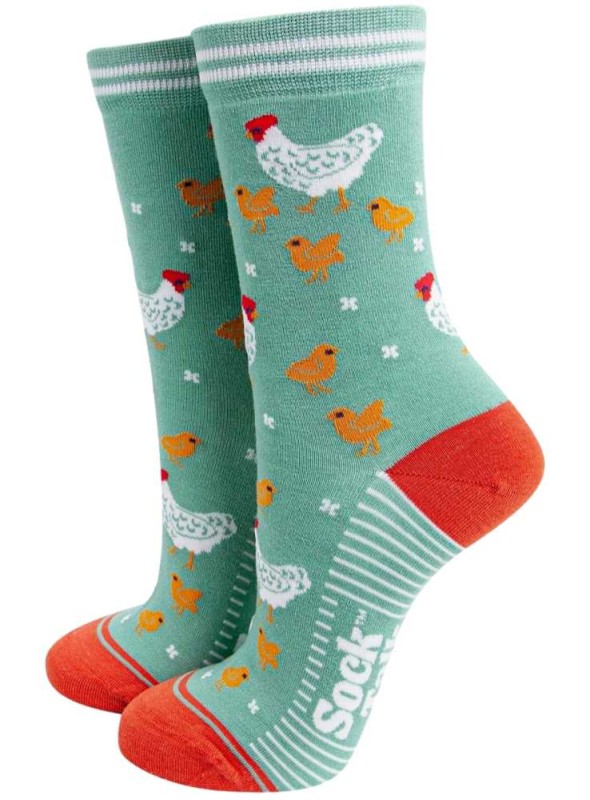 Bambusockor höns, dam, från Sock Talk