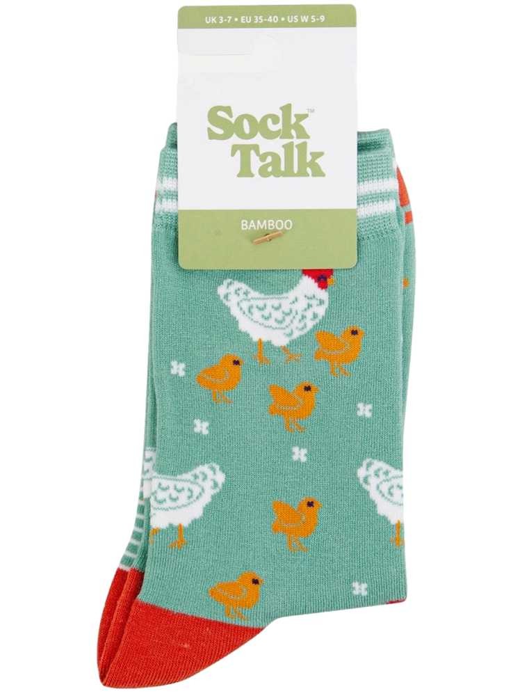 Bambusockor höns, dam, från Sock Talk