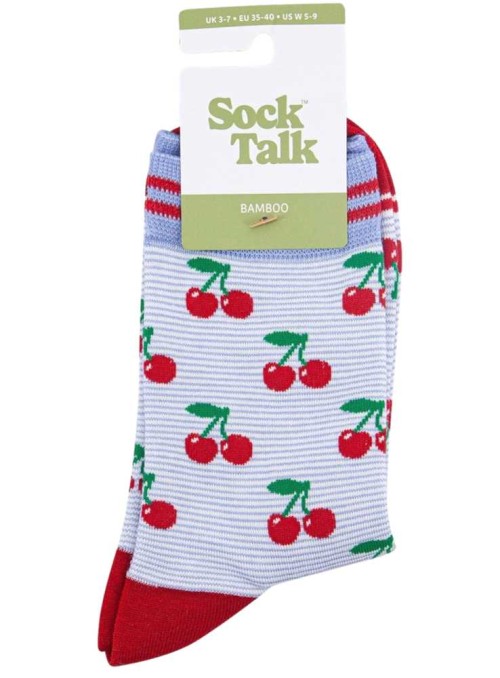 Bambusockor körsbär, dam, från Sock Talk