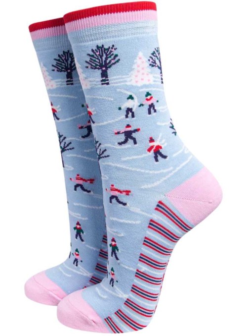 Bambusockor skridskoåkare, dam, från Sock Talk