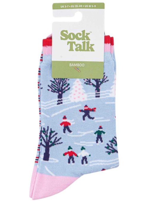 Bambusockor skridskoåkare, dam, från Sock Talk