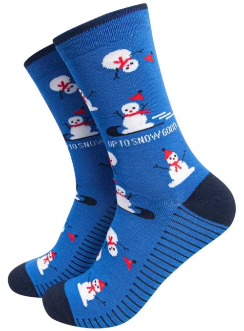 Bambustrumpor Snögubbe, herr, från Sock Talk