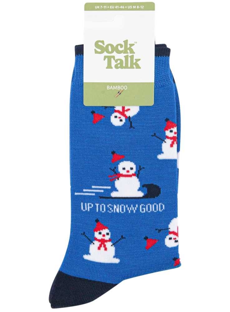 Bambustrumpor Snögubbe, herr, från Sock Talk