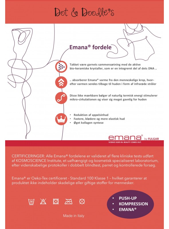 Anti-cellulite strumpbyxa Emana® 40 denier, svart