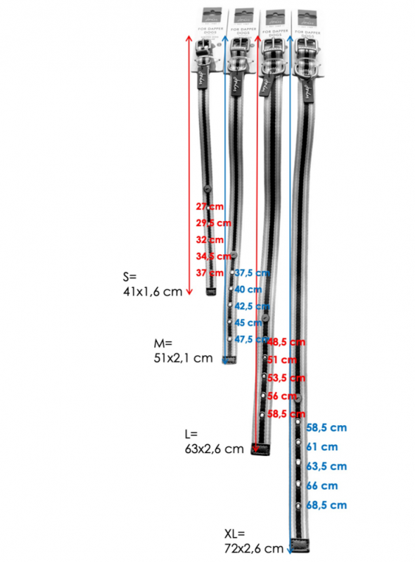 Hundhalsband läder-nylon gul-blå från Joules