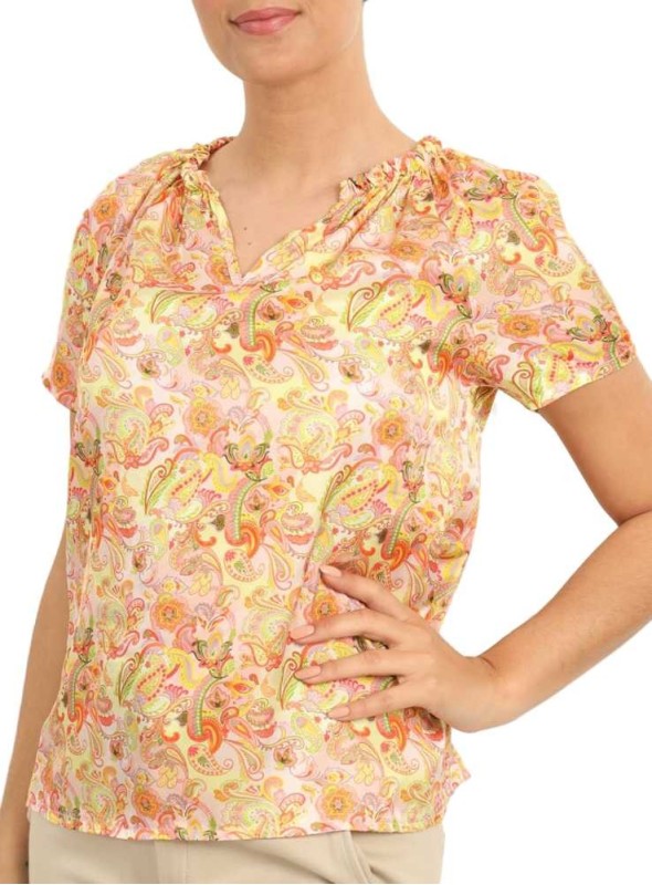 Silkesblus Paisley från Copenhagen Luxe