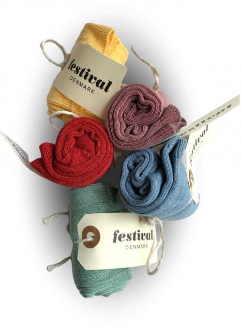 Bambustrumpor Dazzling Blue från Festival