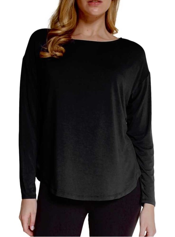 Bambutopp långärmad Dolman Black