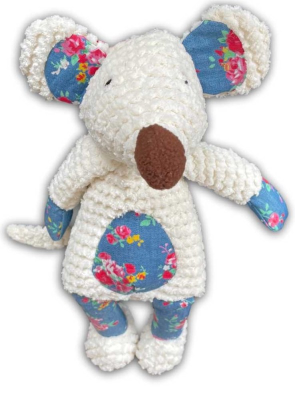 Hundleksak med squeaker Maisie Mus 37 cm