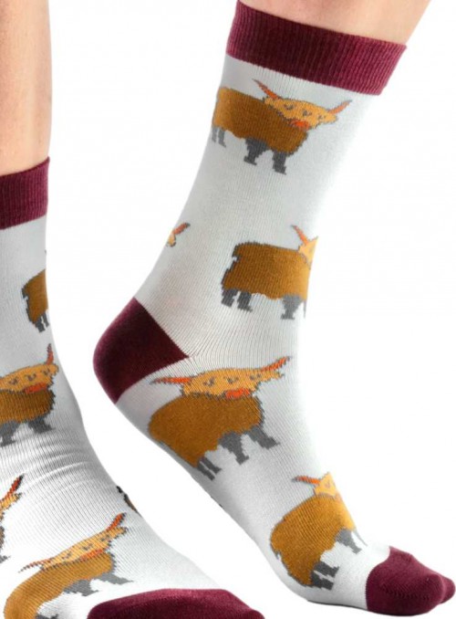 Bambustrumpor med ekologisk bomull Higland Cow från Doris & Dude