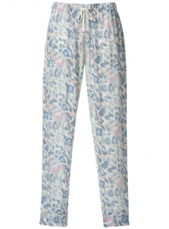 Pyjamas set av mönstra bambu, topp och byxor Akvarel