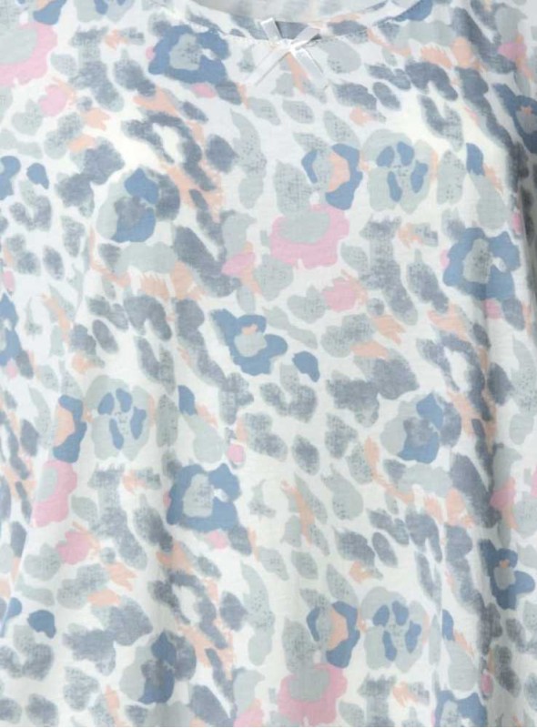 Pyjamas set av mönstra bambu, topp och byxor Akvarel