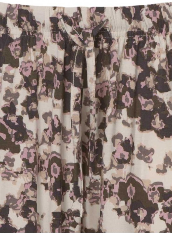 Trikåshorts av bambu mönstrad