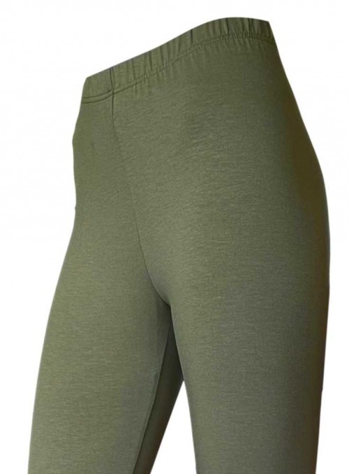 Leggings av bambu, army grön