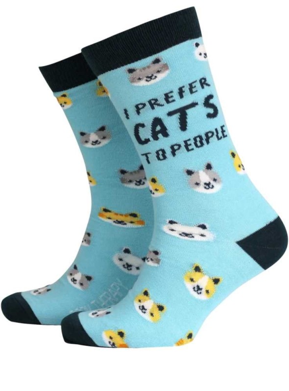 Bambustrumpor herr I Prefer Cats