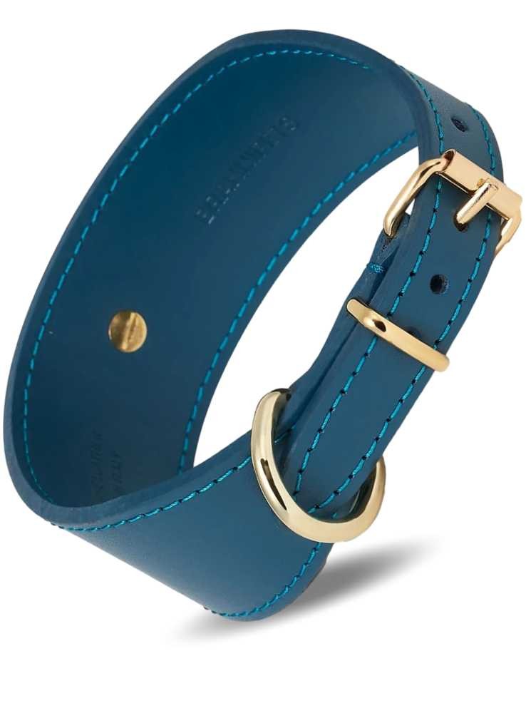 Halsband för vinthundar eller andra hundar med lång hals, blå