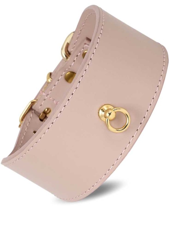 Halsband för vinthundar eller andra hundar med lång hals, rosa